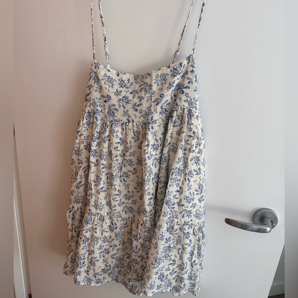 Olivaceous baby doll dress